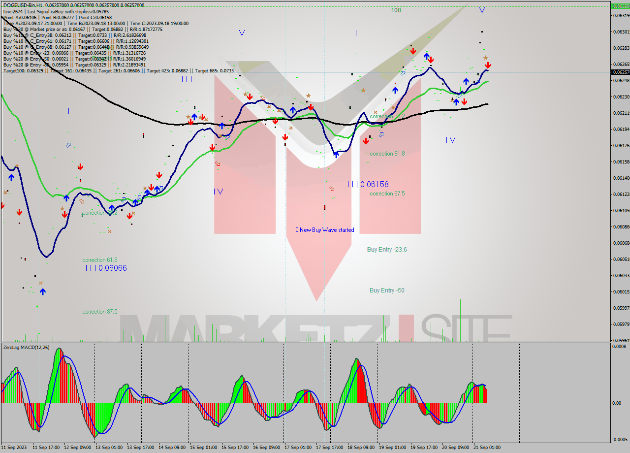 DOGEUSD-Bin H1 Signal