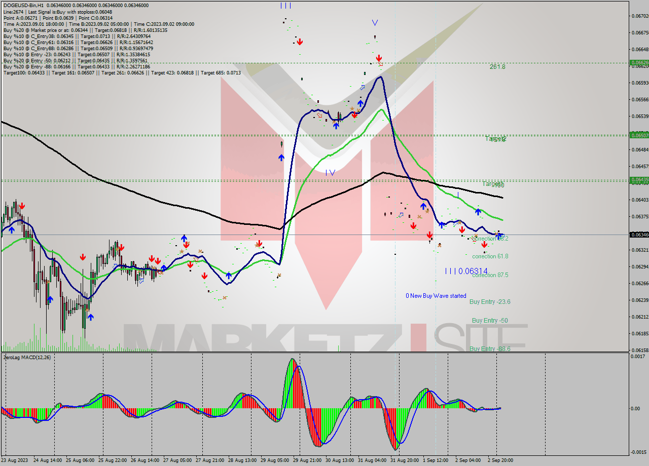 DOGEUSD-Bin H1 Signal