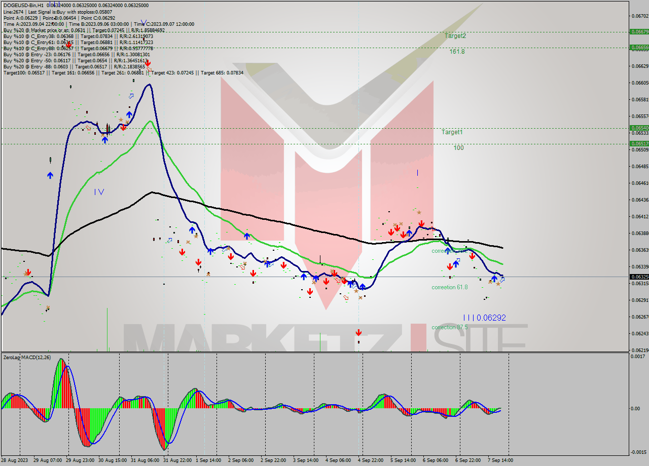 DOGEUSD-Bin H1 Signal