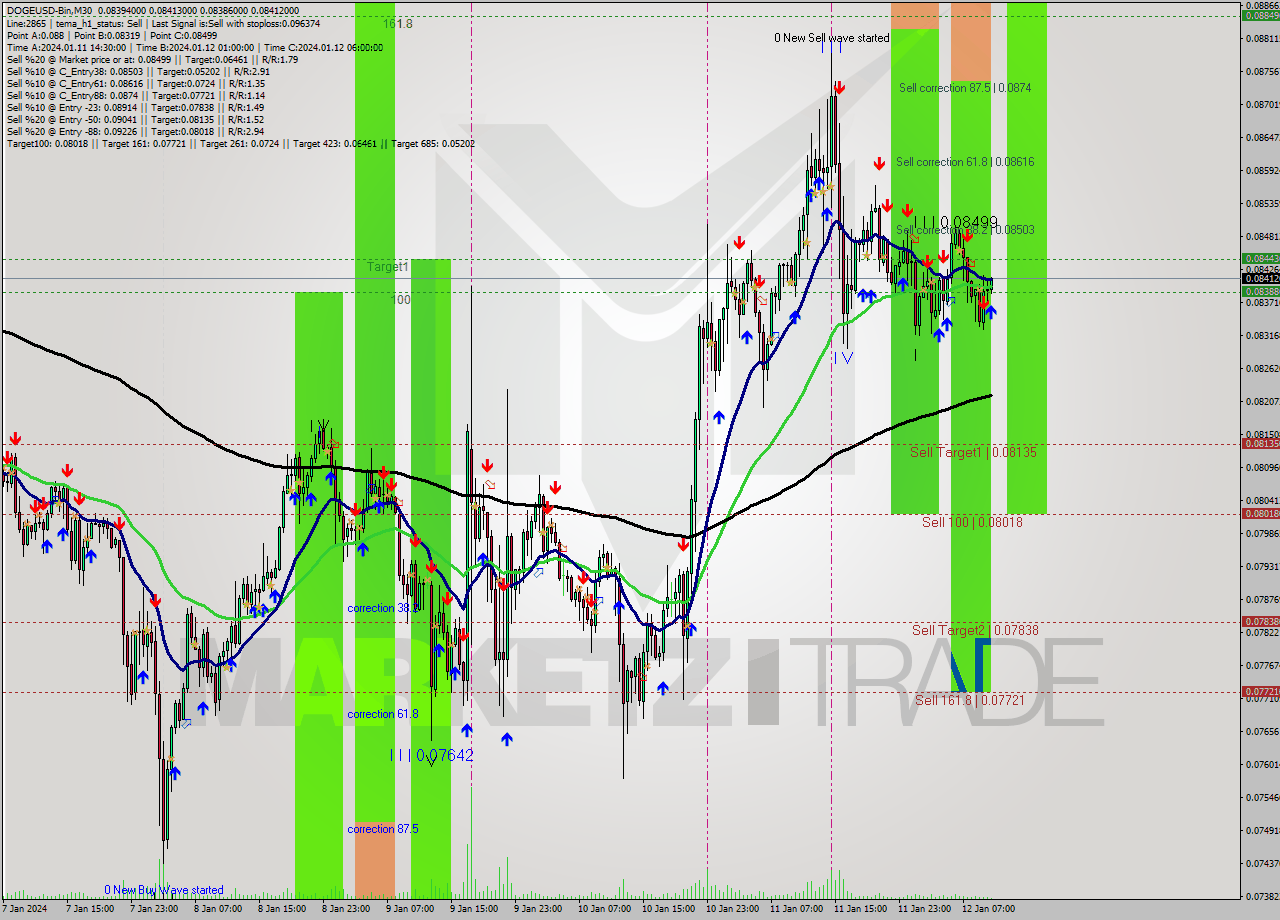 DOGEUSD-Bin M30 Signal