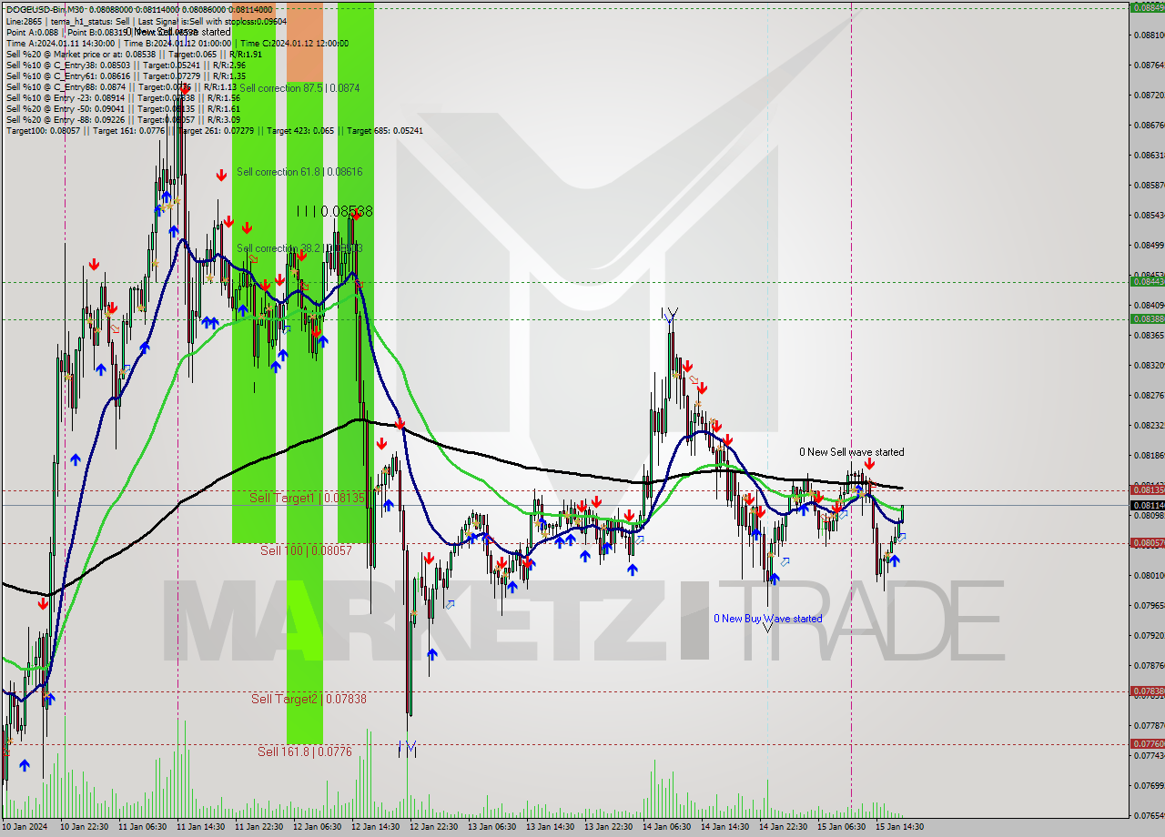 DOGEUSD-Bin M30 Signal