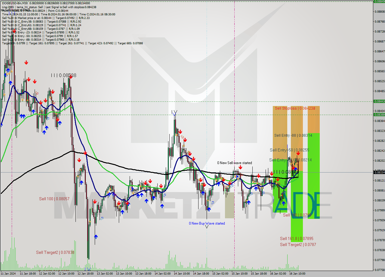 DOGEUSD-Bin M30 Signal