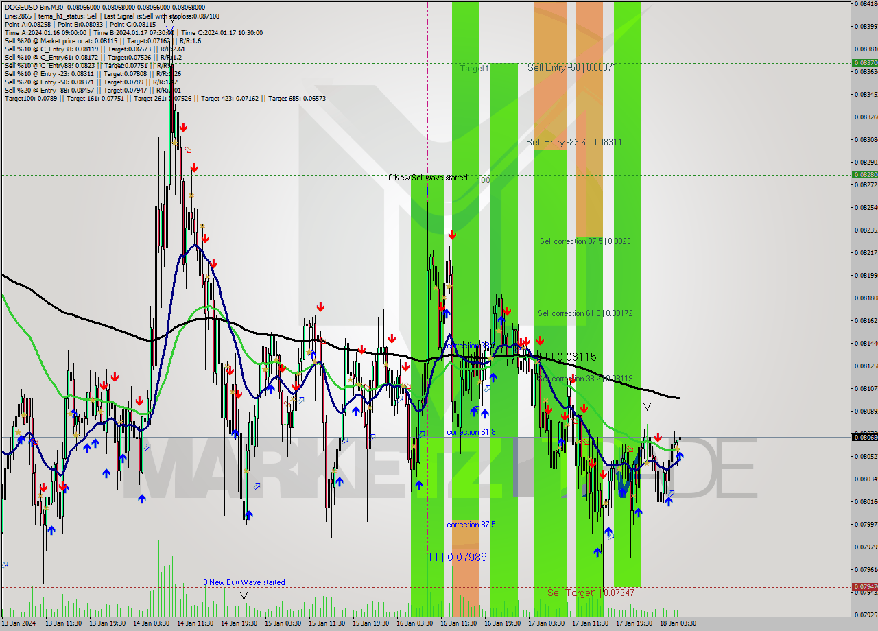 DOGEUSD-Bin M30 Signal