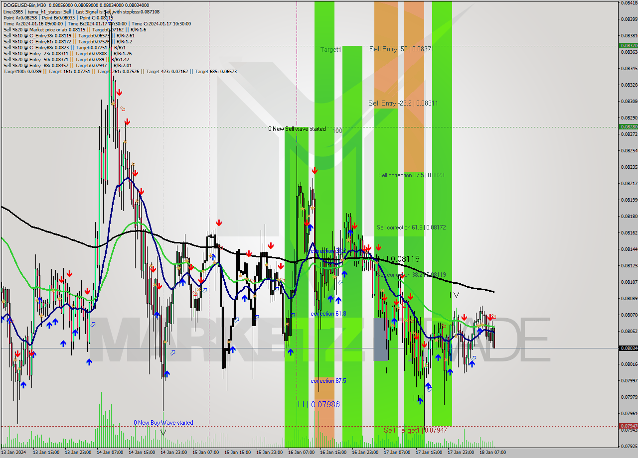 DOGEUSD-Bin M30 Signal