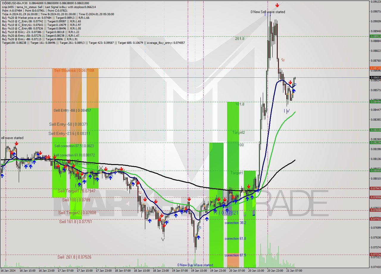 DOGEUSD-Bin M30 Signal
