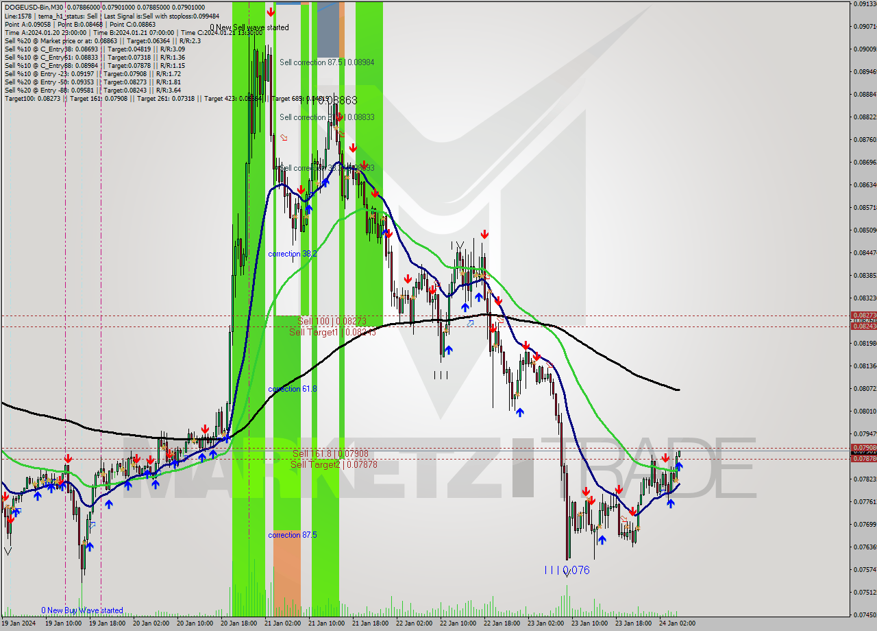 DOGEUSD-Bin M30 Signal