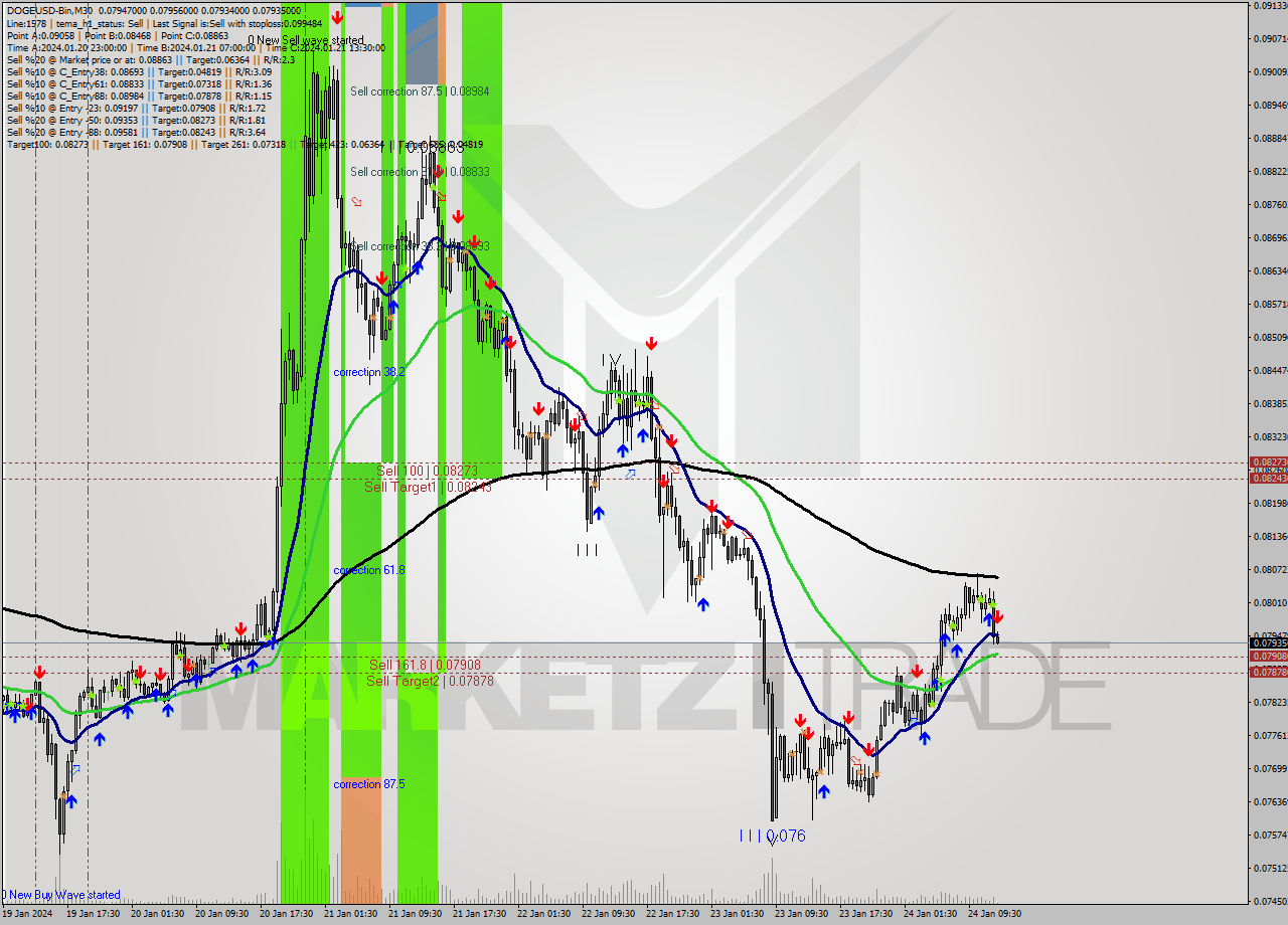 DOGEUSD-Bin M30 Signal