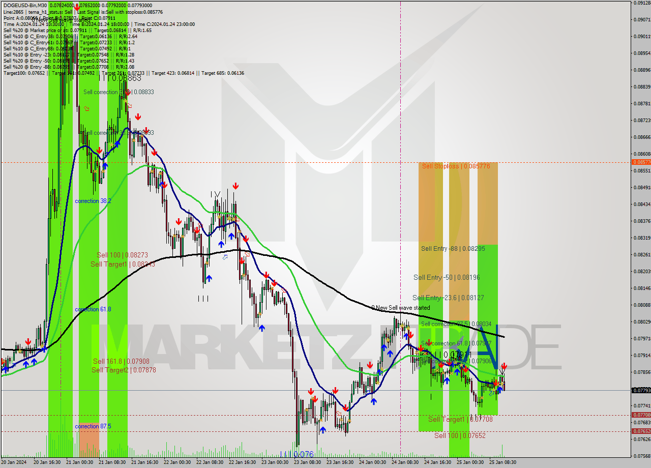 DOGEUSD-Bin M30 Signal