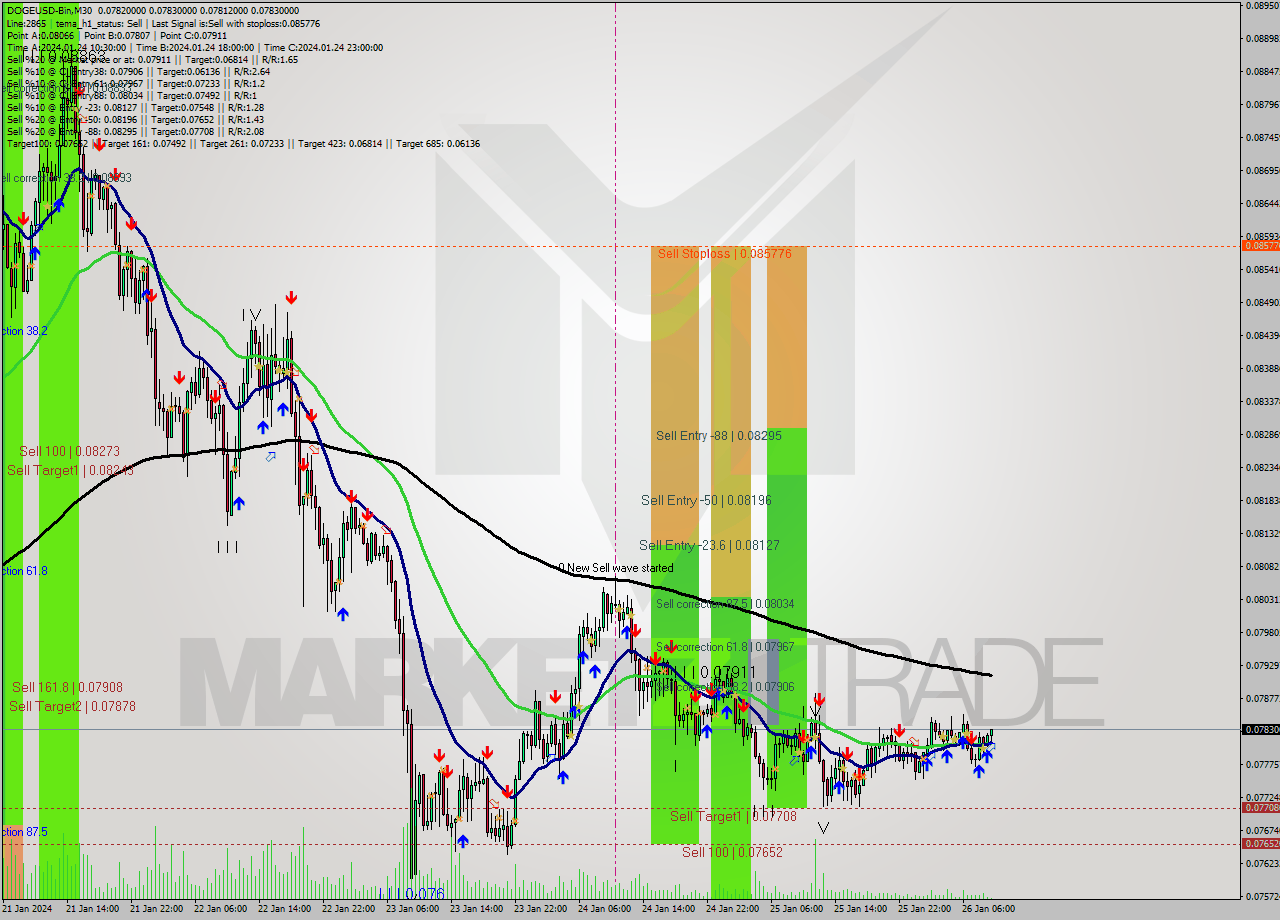 DOGEUSD-Bin M30 Signal
