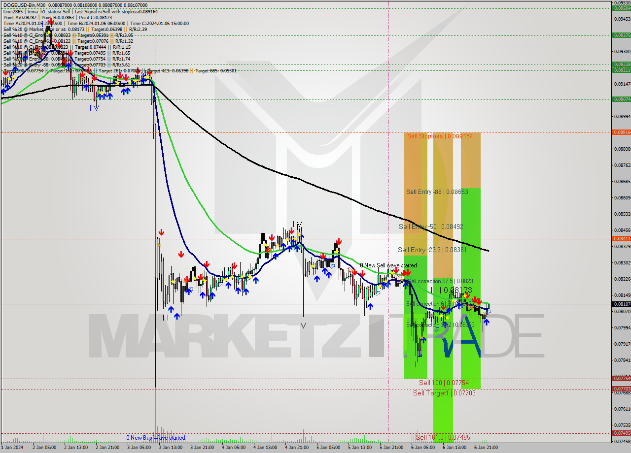 DOGEUSD-Bin M30 Signal