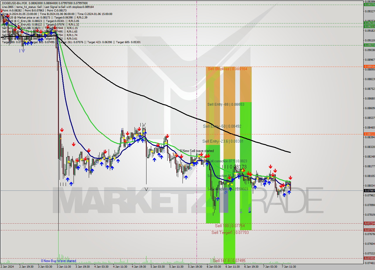 DOGEUSD-Bin M30 Signal