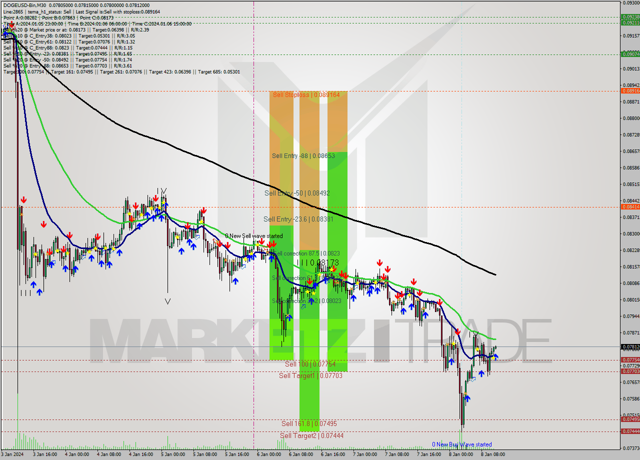 DOGEUSD-Bin M30 Signal