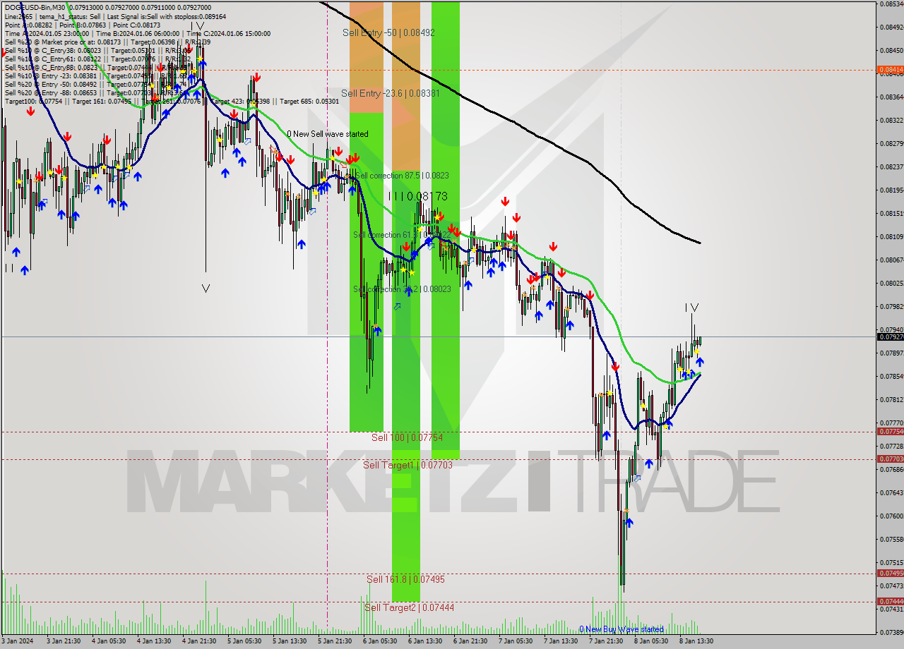 DOGEUSD-Bin M30 Analysis DOGEUSD-Bin M30 Signal