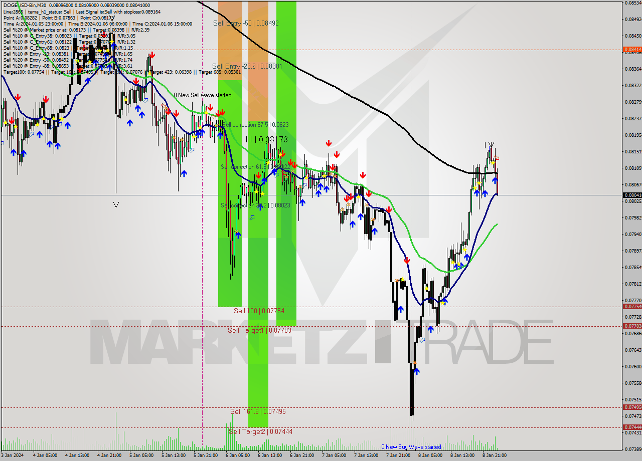 DOGEUSD-Bin M30 Signal