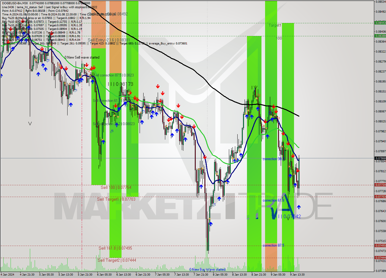 DOGEUSD-Bin M30 Signal