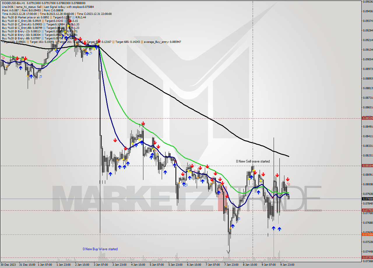 DOGEUSD-Bin H1 Signal