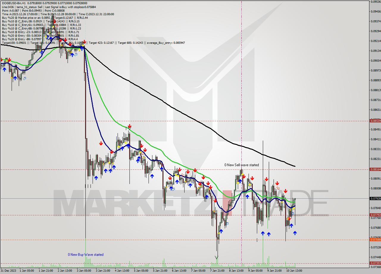 DOGEUSD-Bin H1 Signal