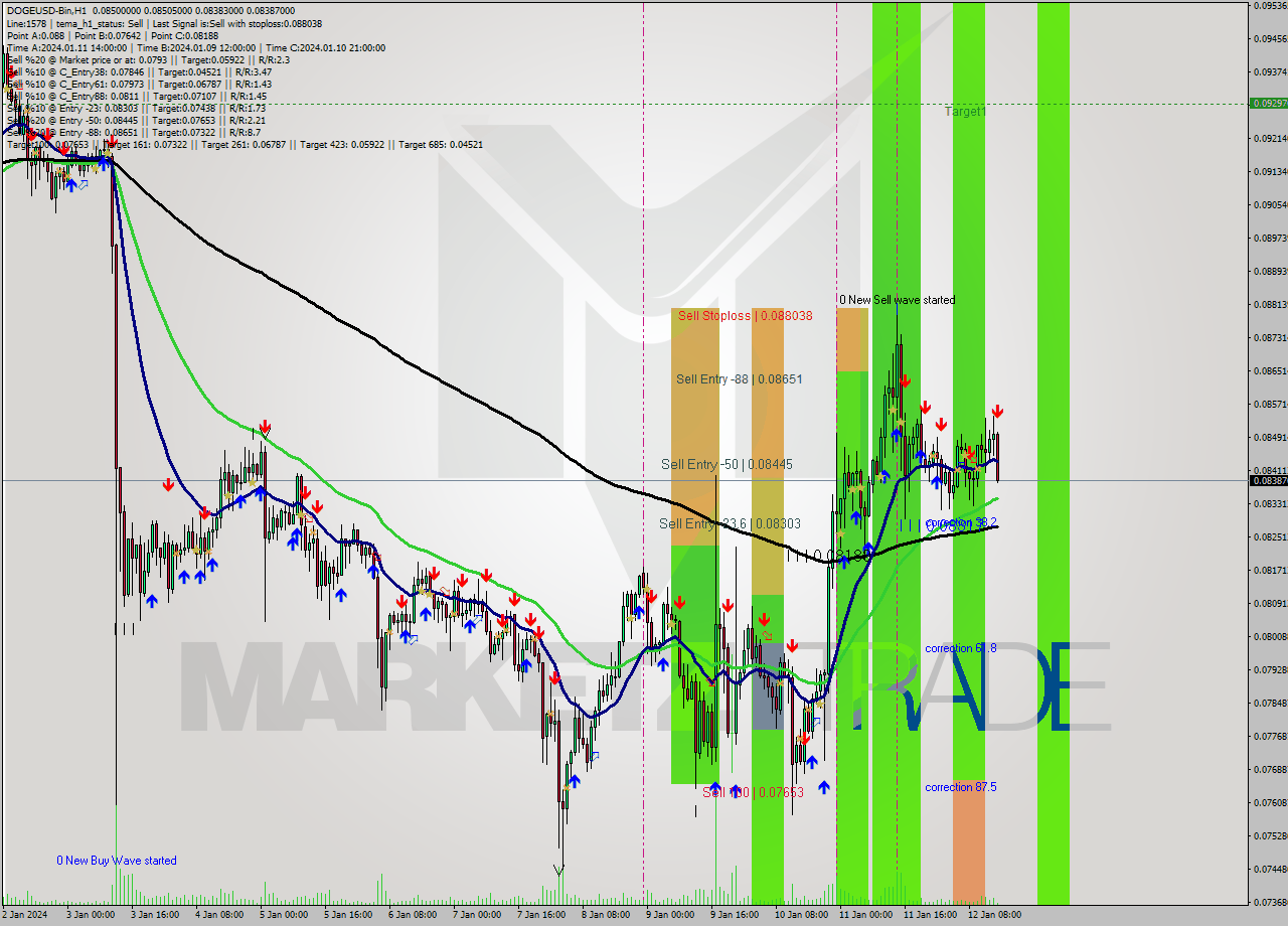 DOGEUSD-Bin H1 Analysis DOGEUSD-Bin H1 Signal