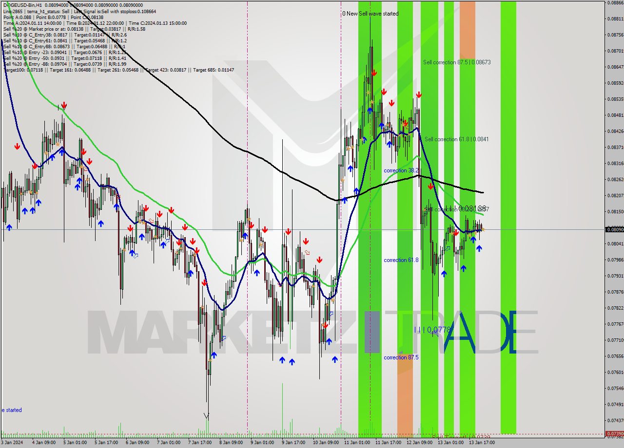 DOGEUSD-Bin H1 Signal