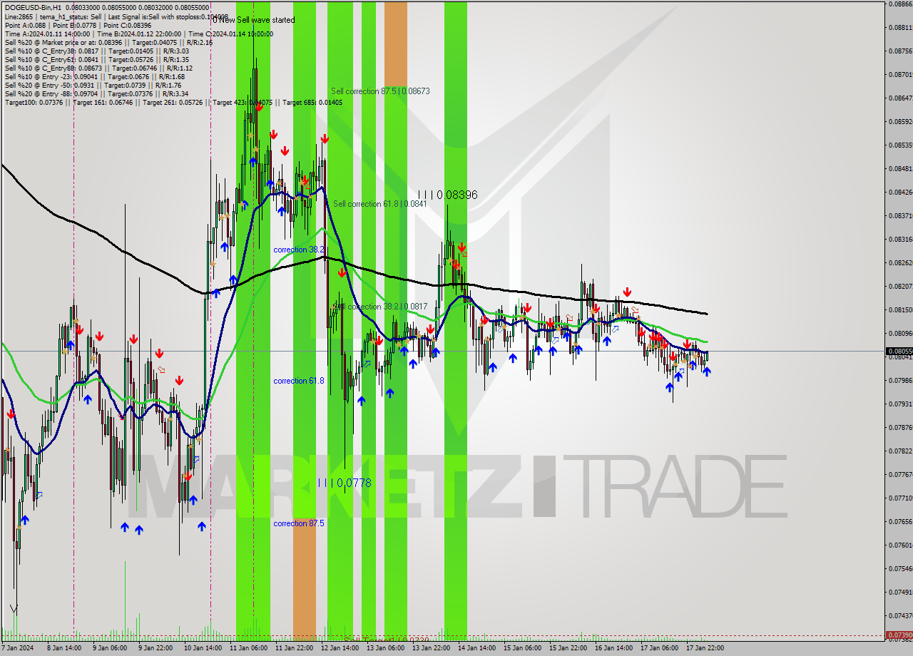 DOGEUSD-Bin H1 Signal