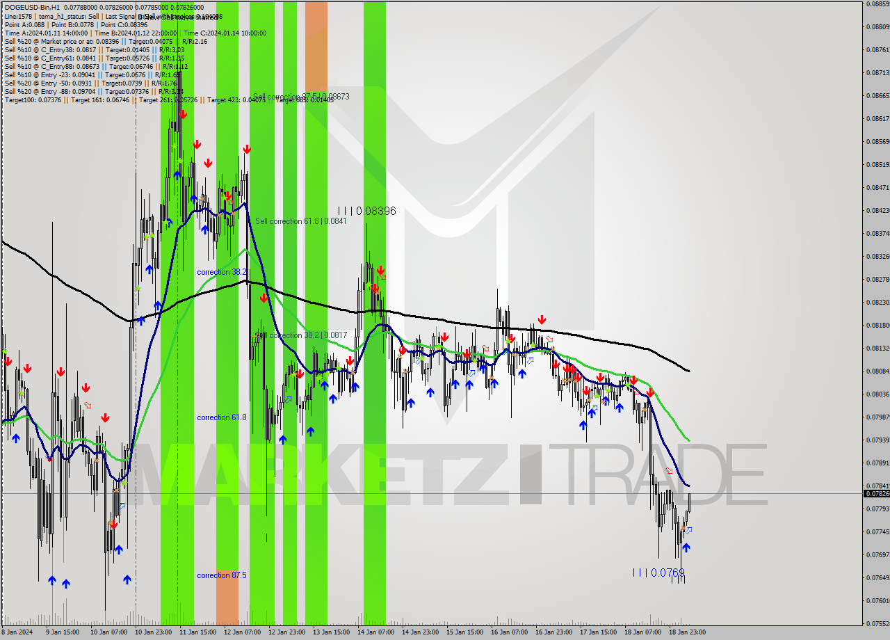 DOGEUSD-Bin H1 Analysis DOGEUSD-Bin H1 Signal