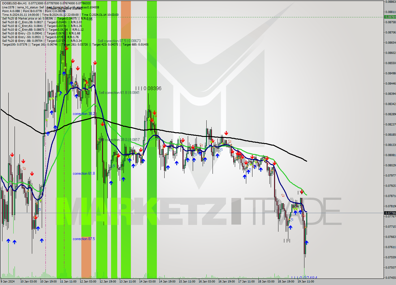 DOGEUSD-Bin H1 Analysis DOGEUSD-Bin H1 Signal