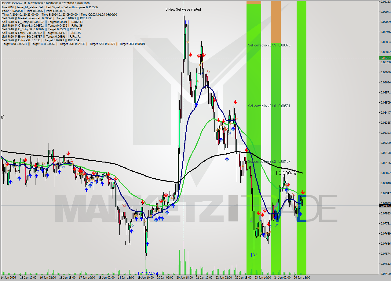 DOGEUSD-Bin H1 Signal