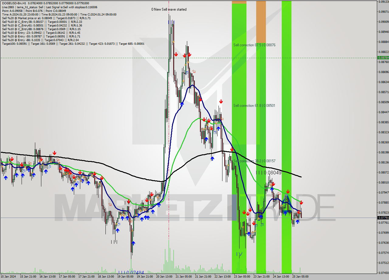 DOGEUSD-Bin H1 Signal