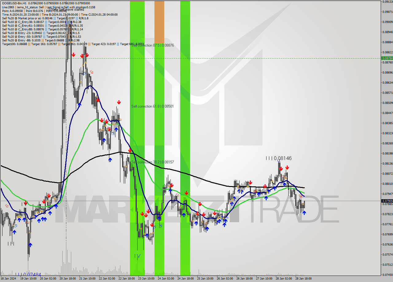 DOGEUSD-Bin H1 Signal