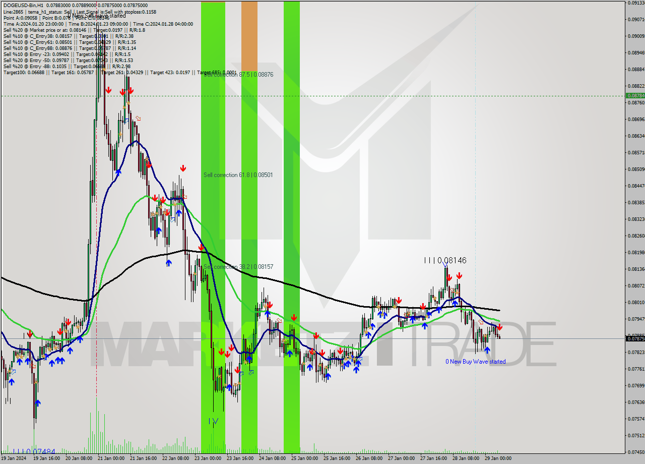 DOGEUSD-Bin H1 Signal