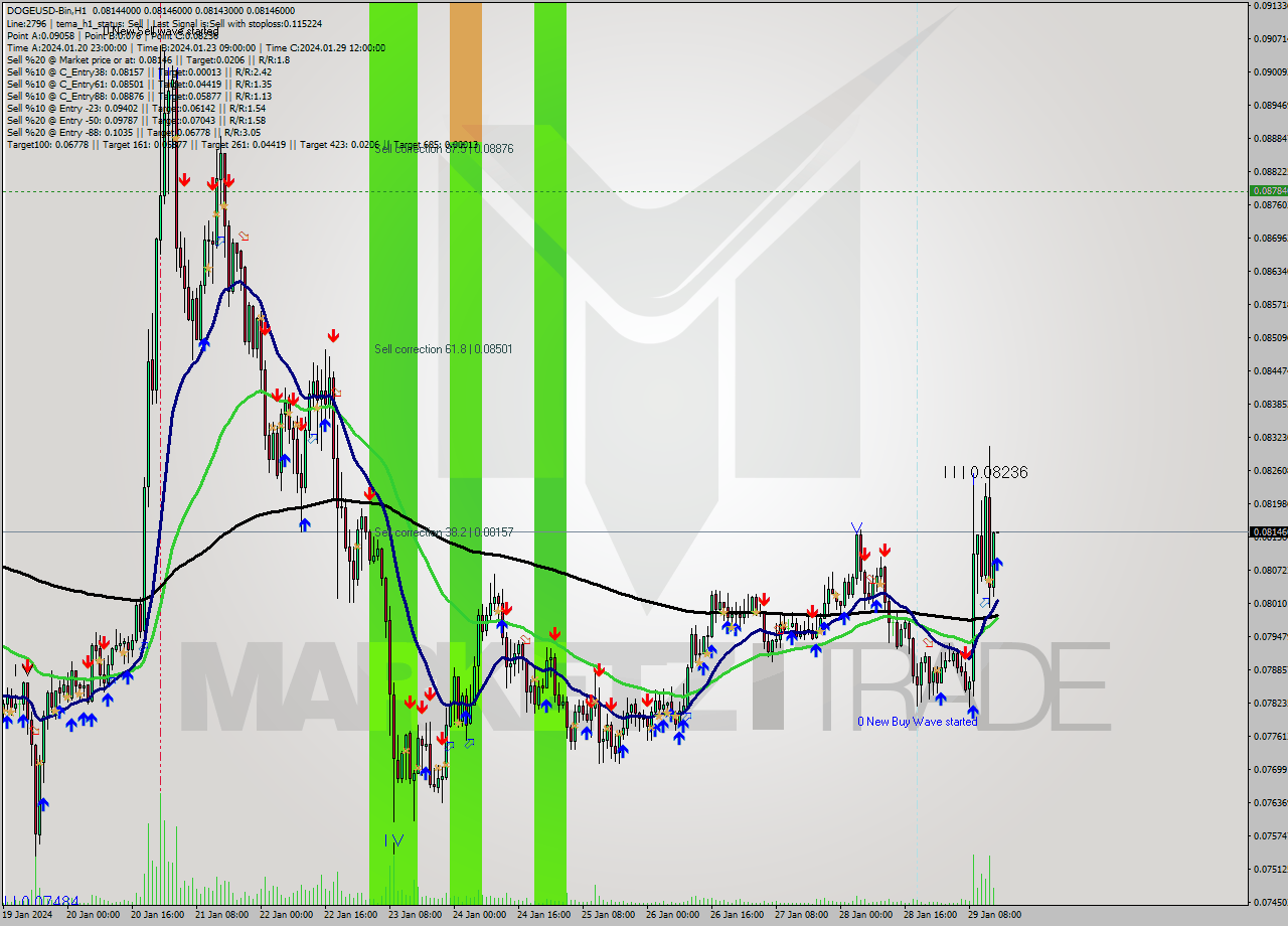 DOGEUSD-Bin H1 Signal