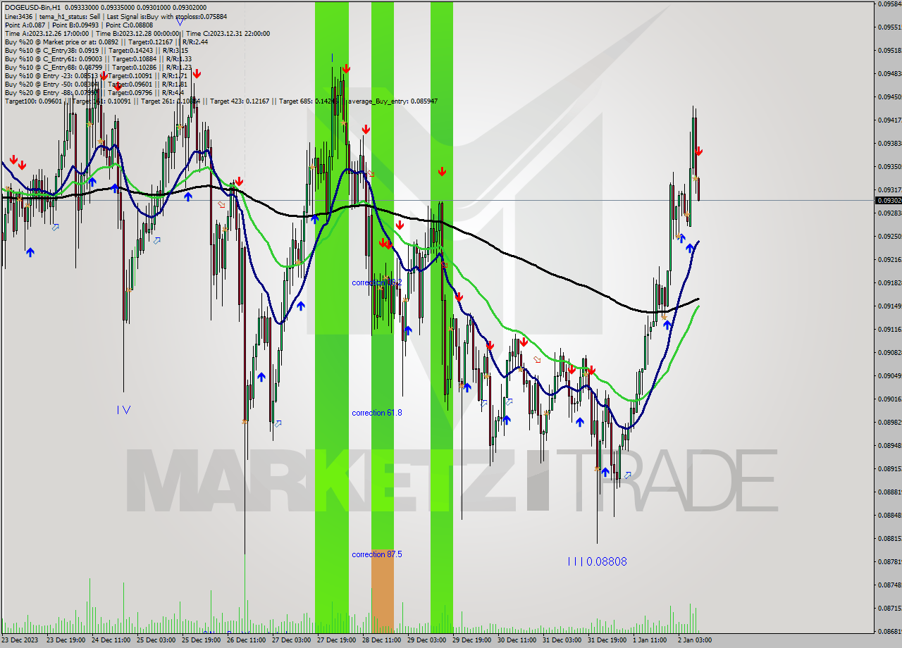 DOGEUSD-Bin H1 Analysis DOGEUSD-Bin H1 Signal