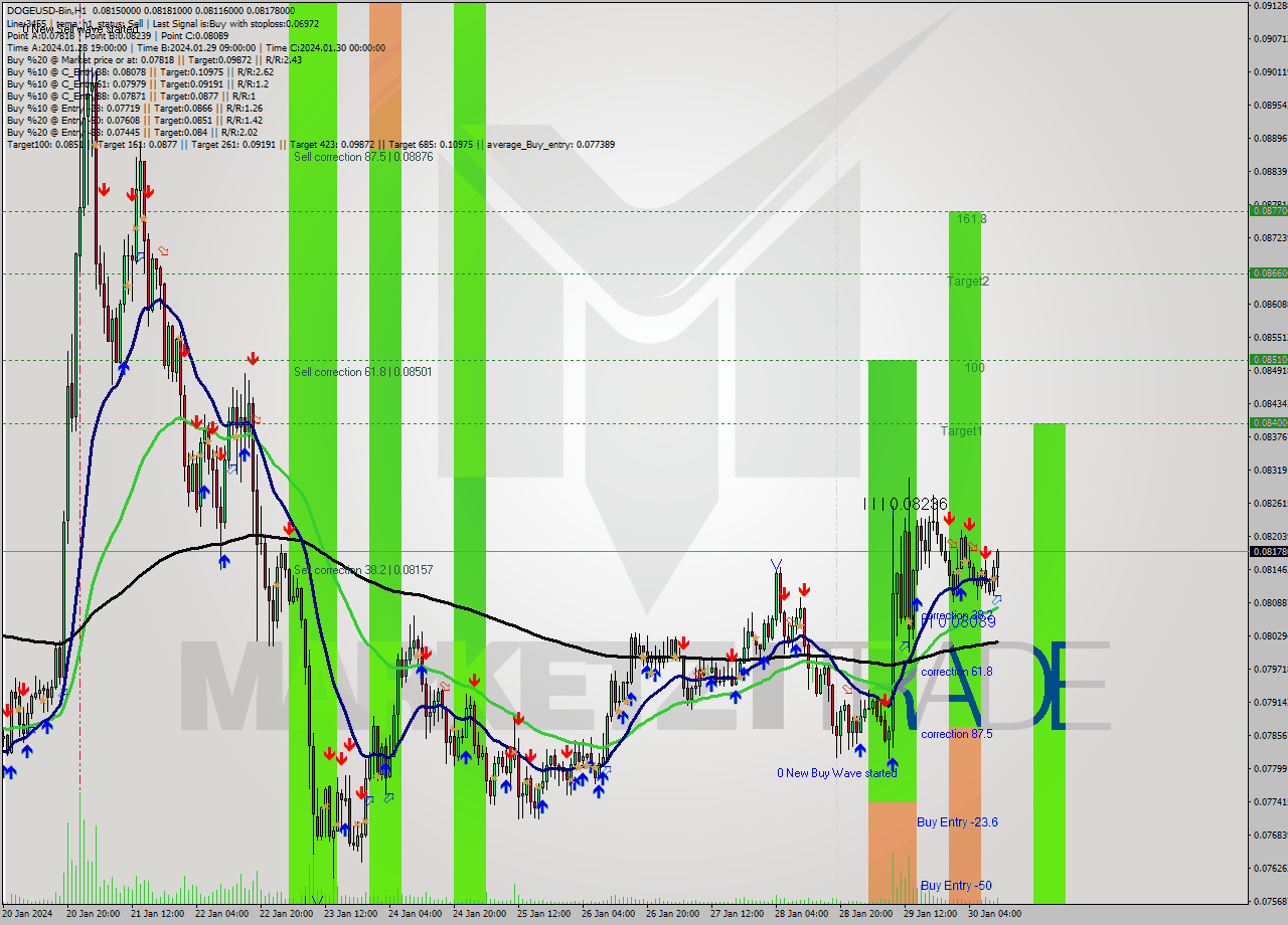 DOGEUSD-Bin H1 Signal