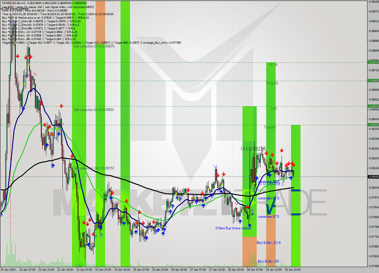 DOGEUSD-Bin H1 Signal