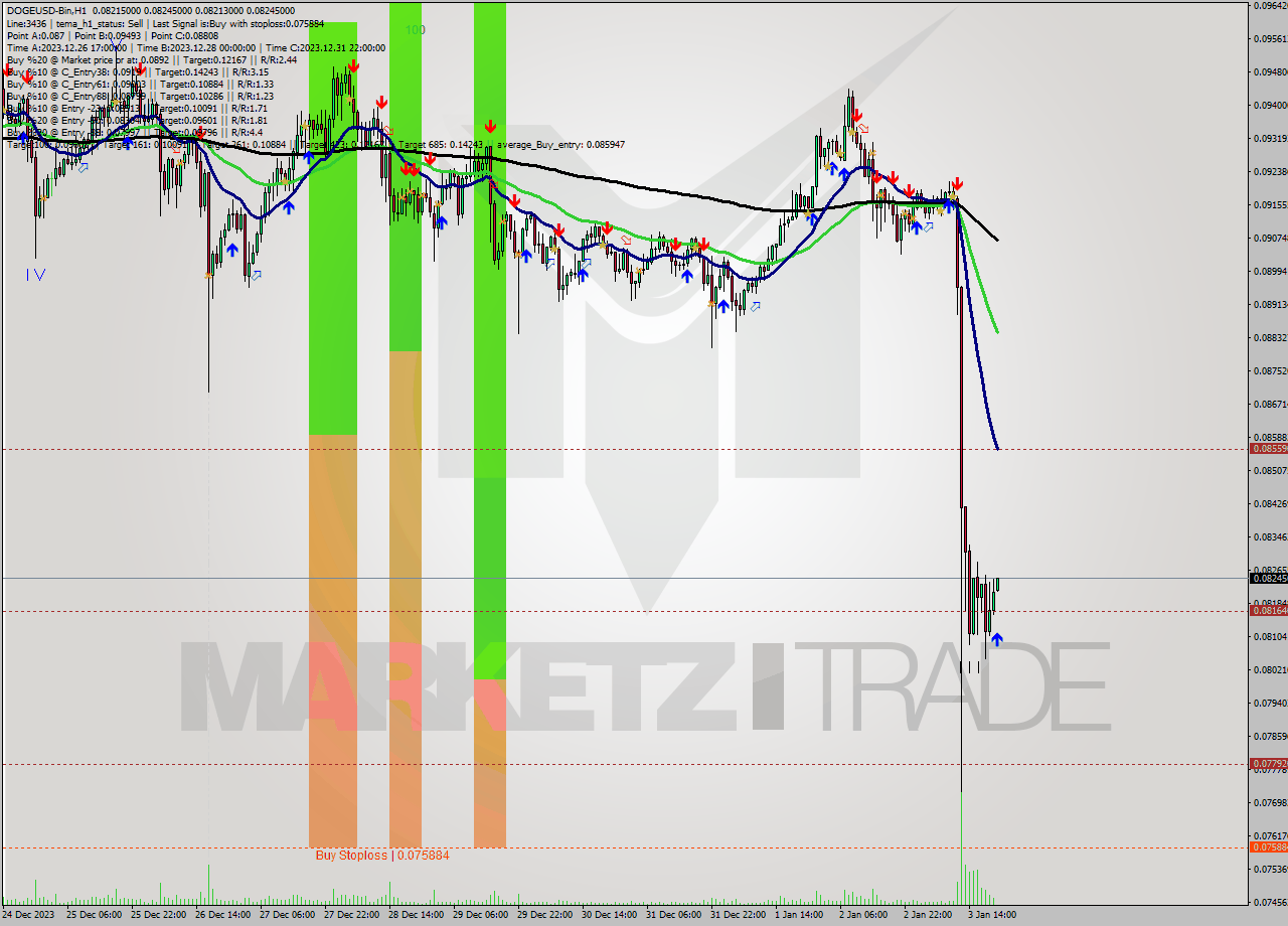 DOGEUSD-Bin H1 Signal