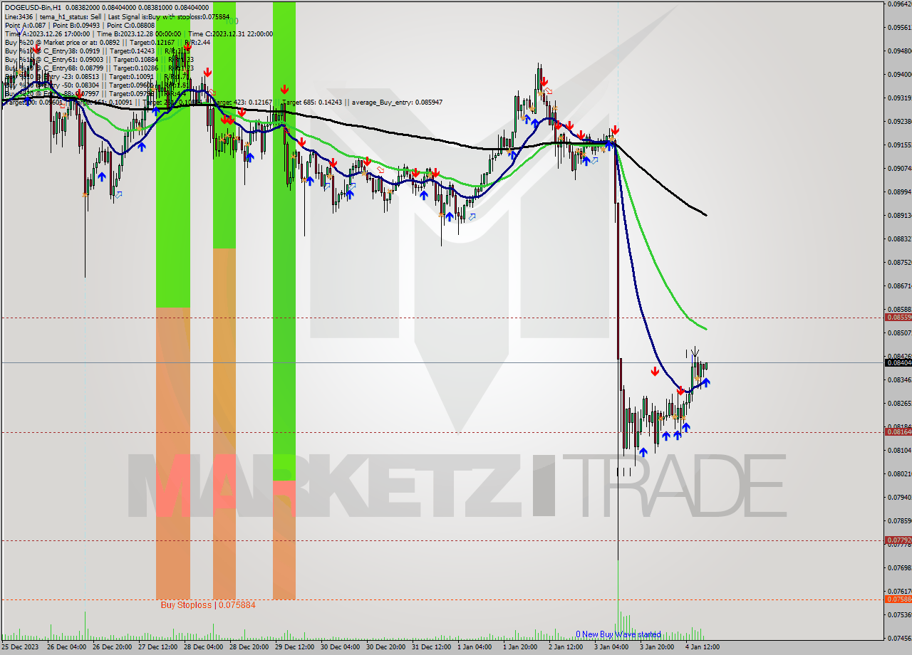 DOGEUSD-Bin H1 Signal