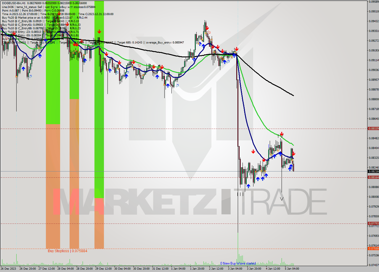 DOGEUSD-Bin H1 Analysis DOGEUSD-Bin H1 Signal