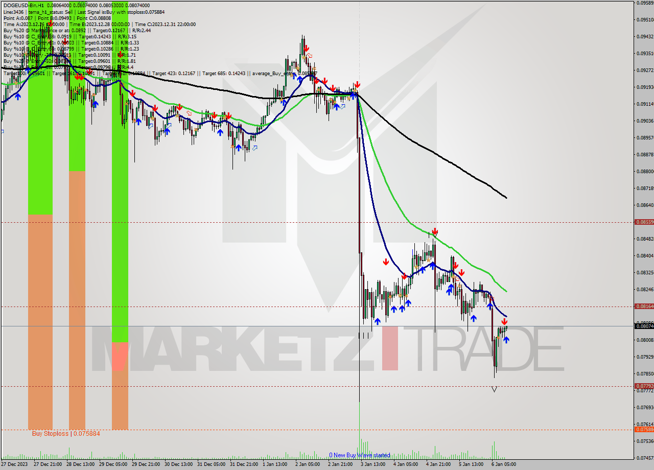 DOGEUSD-Bin H1 Signal