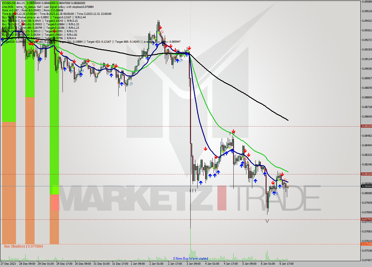 DOGEUSD-Bin H1 Signal