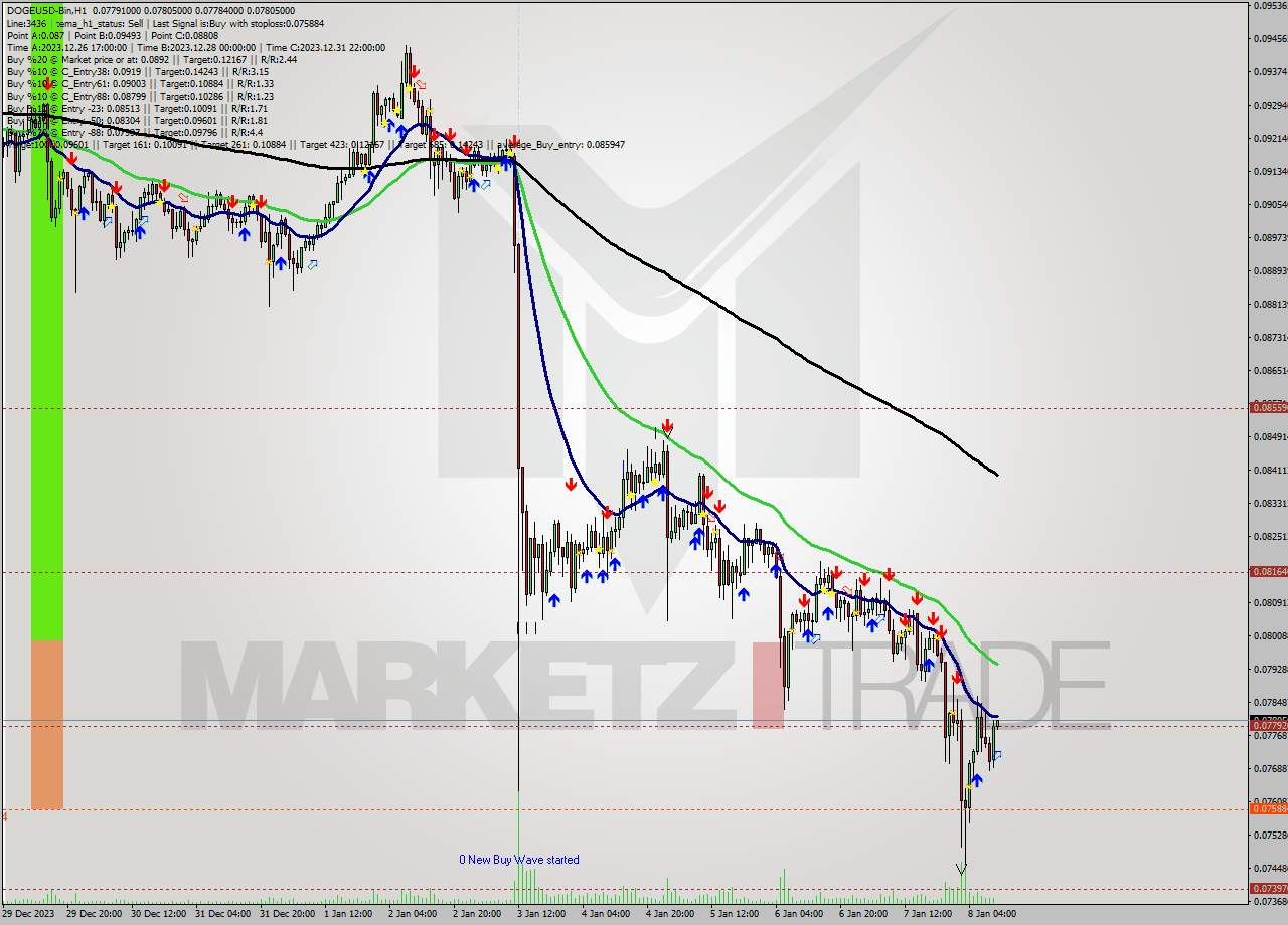 DOGEUSD-Bin H1 Signal