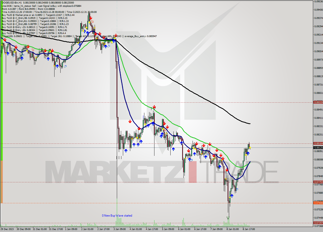 DOGEUSD-Bin H1 Signal