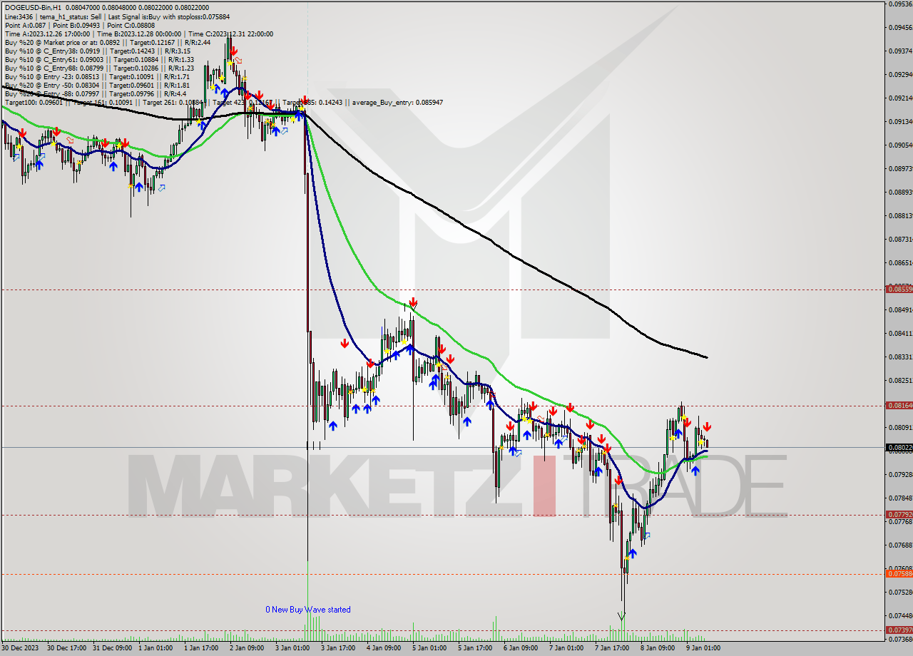 DOGEUSD-Bin H1 Signal