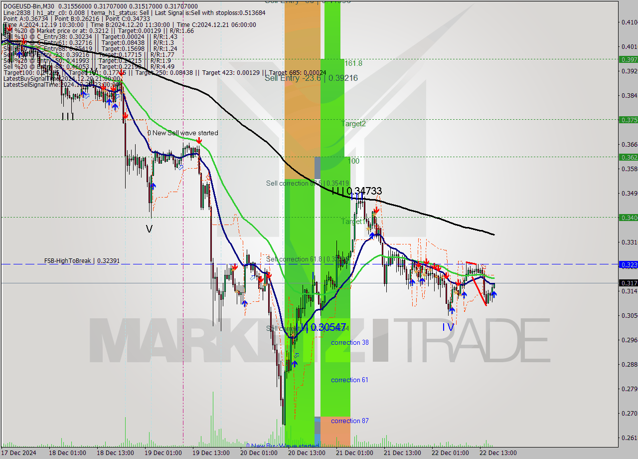 DOGEUSD-Bin M30 Analysis DOGEUSD-Bin M30 Signal