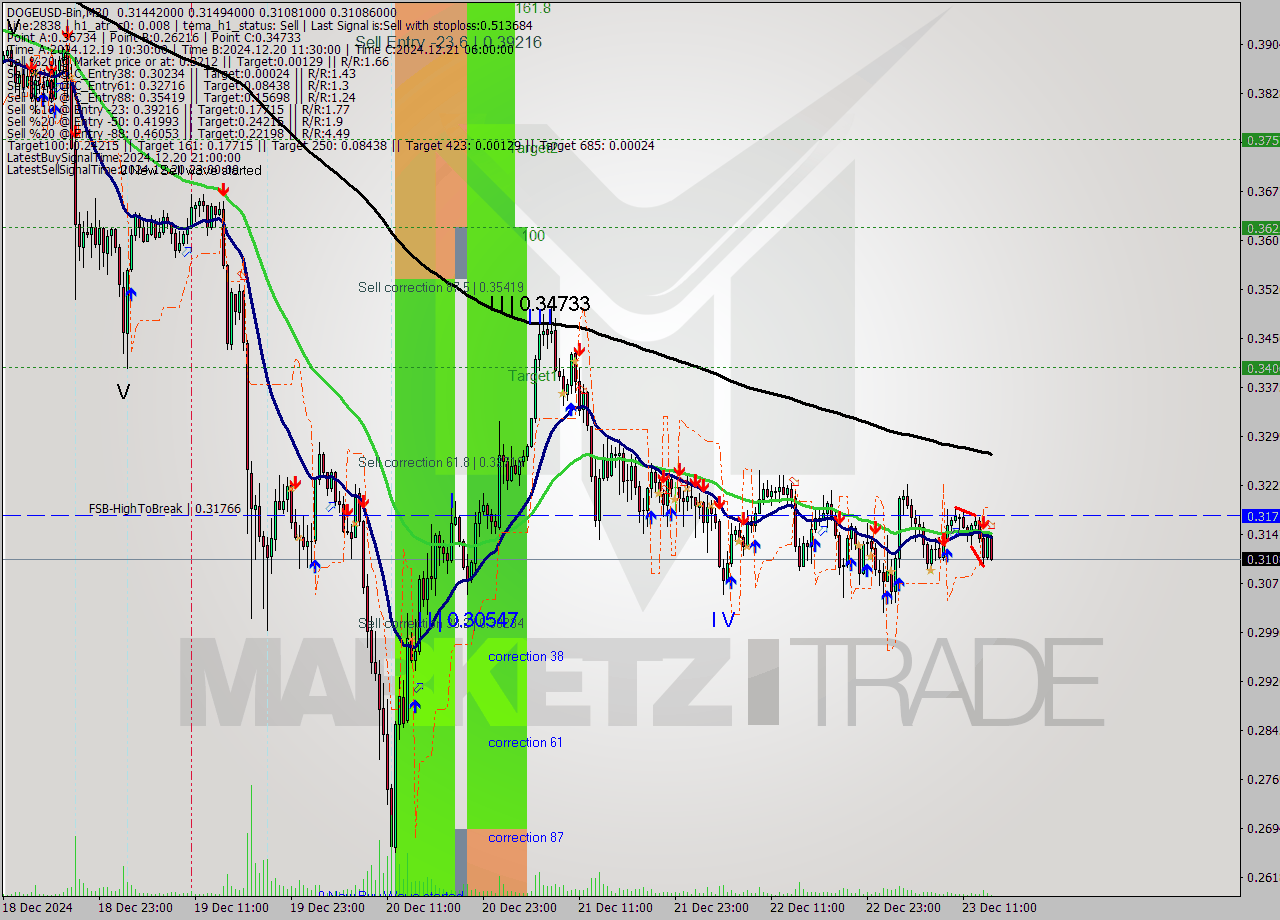 DOGEUSD-Bin M30 Signal