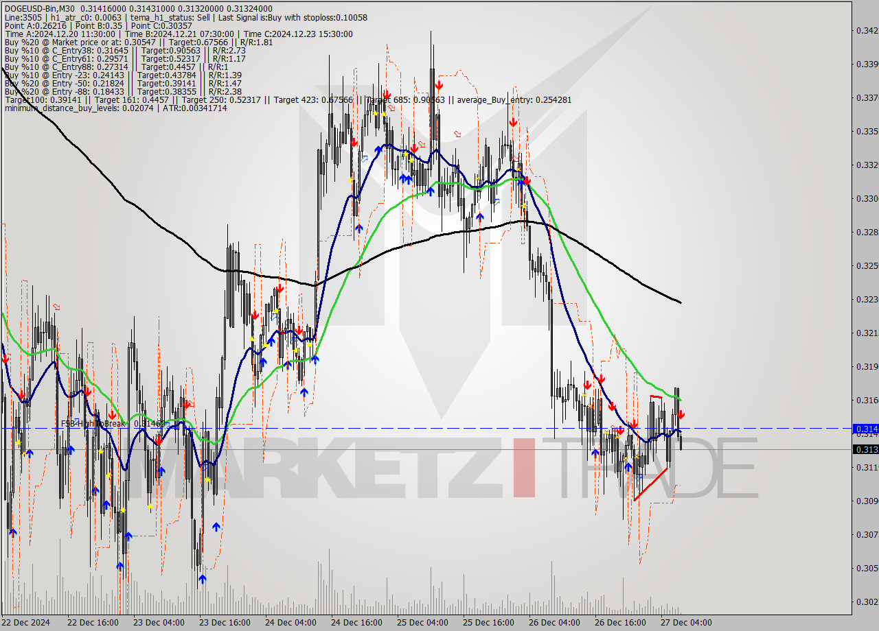 DOGEUSD-Bin M30 Signal