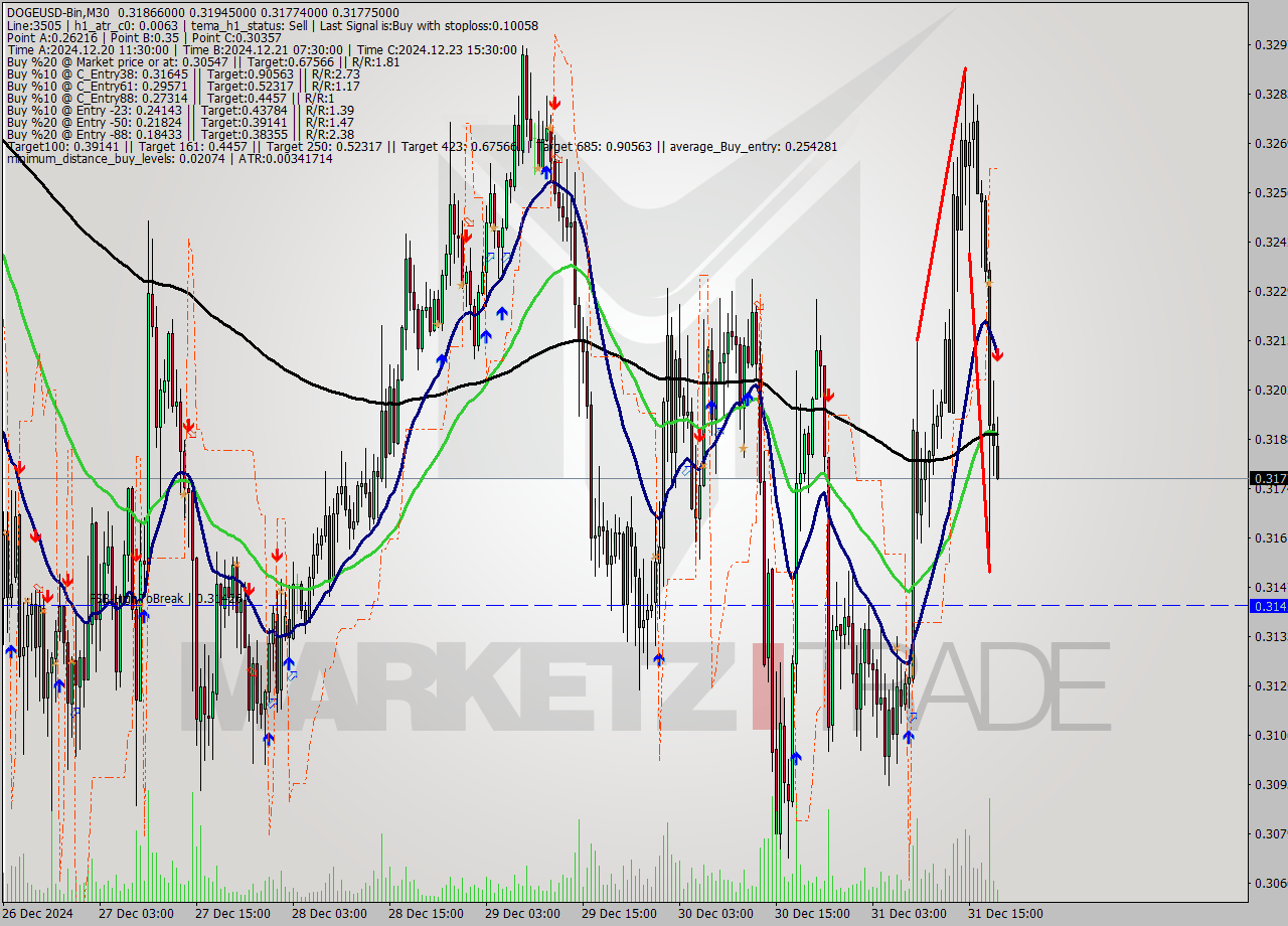 DOGEUSD-Bin M30 Signal