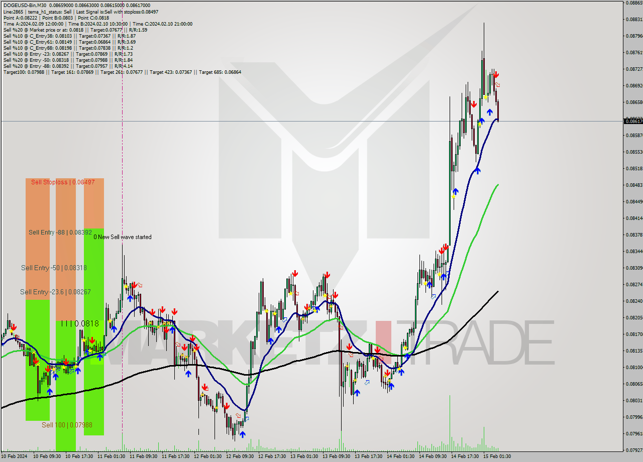 DOGEUSD-Bin M30 Signal