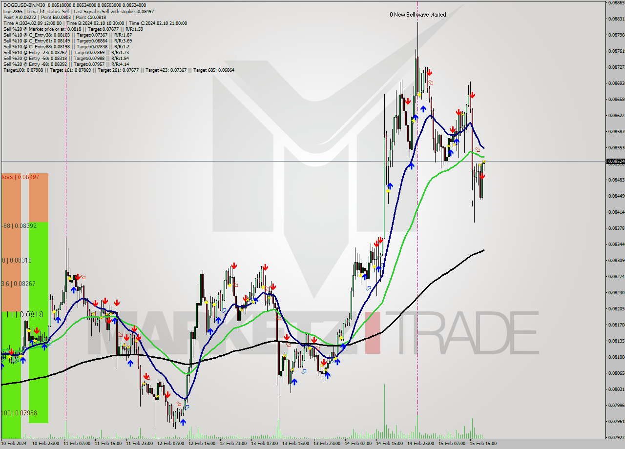 DOGEUSD-Bin M30 Analysis DOGEUSD-Bin M30 Signal