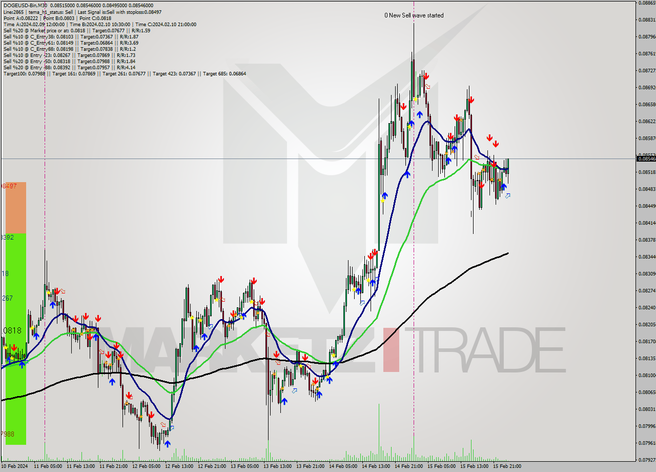 DOGEUSD-Bin M30 Analysis DOGEUSD-Bin M30 Signal