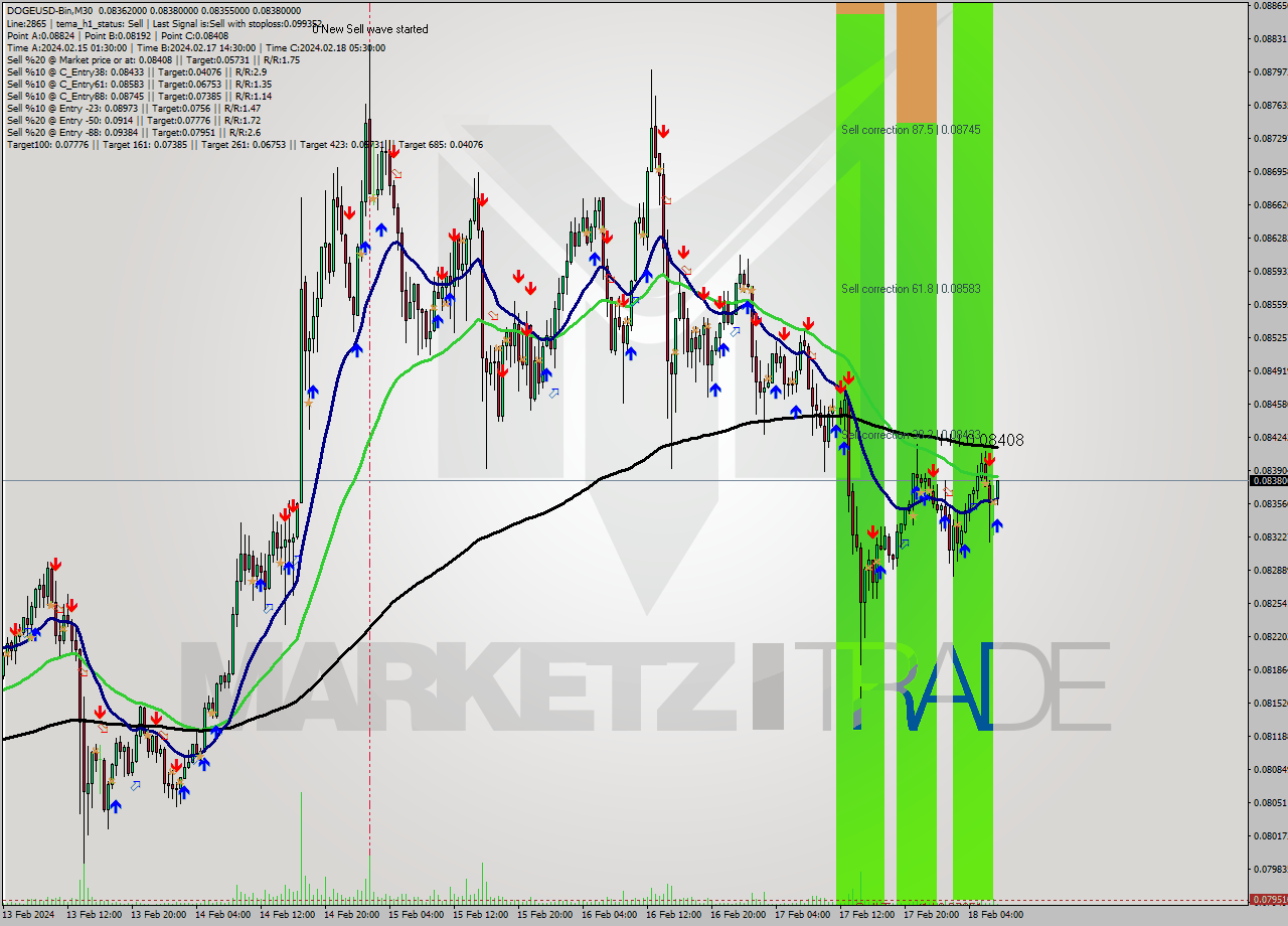 DOGEUSD-Bin M30 Signal